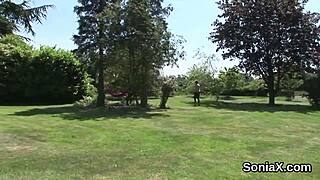 Unfaithful English Milf Sonia Pops Out Her Massive Titties 😍