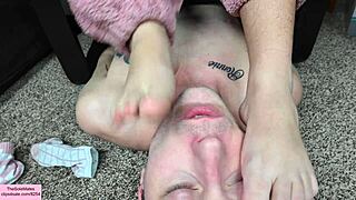 dylan turns me into a footrest for his asian barefoot fetish fun