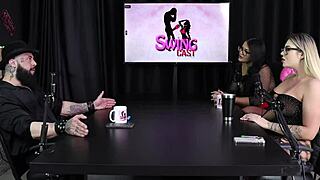 Gabe's special swing cast featuring Tifany Rocha in sheer red lingerie