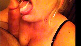 jenna jaymes, that blonde milf, really deepthroats and gags on a huge monster cock