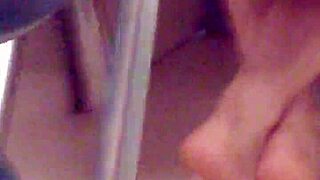 Playful latina shows her soles in the classroom 😏