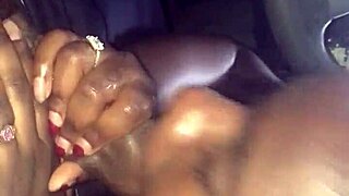 Sloppy blowjob in the car is so intense!