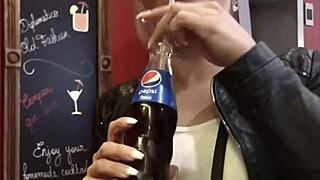 big booty blonde feels pleasure getting bent over for blowjob