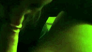 Blonde milf gives amateur blowjob in casual setting