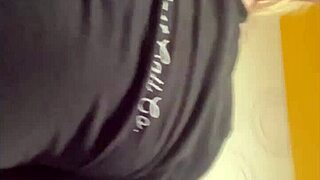 Milf blonde getting horny at the gym tanning bed 😏