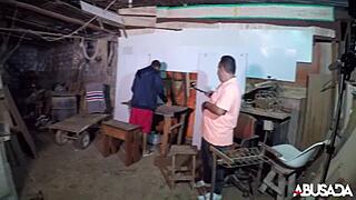 the little one with the giant ass SHOWING she LOVES cock - natalia prado and rob carvalho