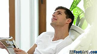 Pretty babe with feet gets jizzed on