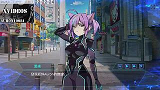 Ai fucks machine girl in anime sex