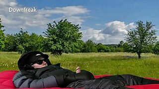 Jerking Off in Down Jacket and Pants