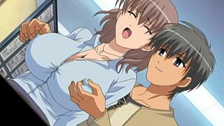 Ample bosom in animated adult content