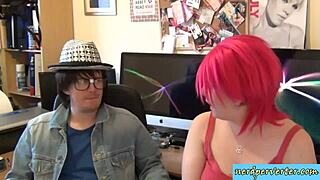 nerd couple hires a hooker for wild fun