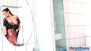 Perfect Brunette Aria Giovanni Teases in Bound Fetish Play