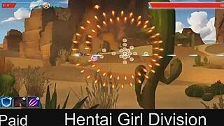 in this hentai game, the neko girl from division explores anime adventures