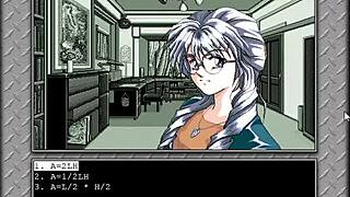 Beating the 1993 adult hentai game episode 3: answer questions correctly to win sex.