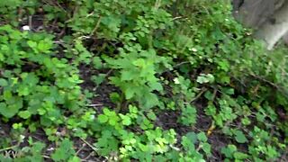 Victor's outdoor pissing adventure continues in the woods 3