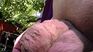Victor's outdoor pissing adventure continues in the woods 3