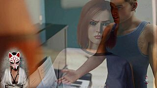 Busty milf gets corrupted in the game