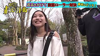 Bomby Girl Escapes Debt with Drinking and Uncontrollable Squirt During Shooting