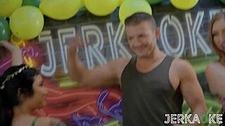 Gorgeous Petite 18+ Avery Black Feels Wild Threesome Emotions