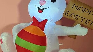 big tits blonde milf fucks the easter bunny.