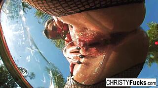 i love watching hot christy mack show off her tattooed ass and tits in solo masturbation compilation