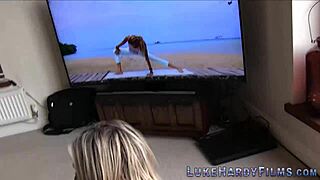 Busty Brit Milf Endures Doggy Style Banging in POV