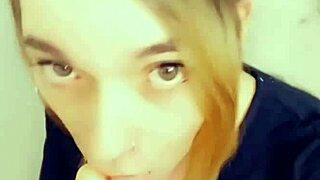 Just saw this sexy shemale craving cock like no other