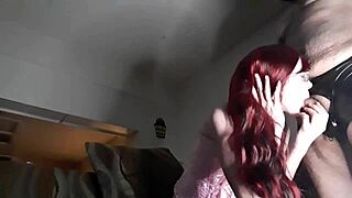 Redhead Silky Bends Over For Doggystyle And Blowjob With Mr. Silk