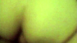 Destiny fucks hard on sofa with boyfriend's monster cock!