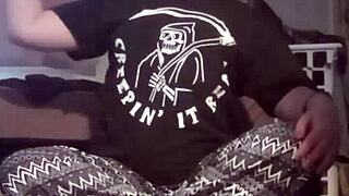 horny teen gets kinky in homemade workout fuck