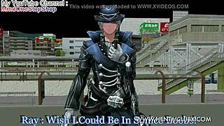 Anime girl fights with ballbusting in ryona hentai