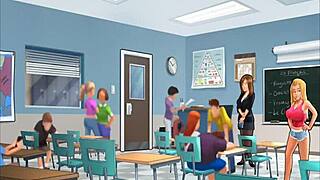 Milf roxxe gets fucked in the locker during summertime saga.