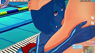 SLIMEGIRL GETS INTENSE POOL FUCKING IN 3D HENTAI