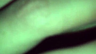 The couple enjoys passionate riding in the hotel room