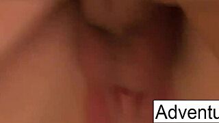 Goldie Savors Jizz Dripping Down Her Chest