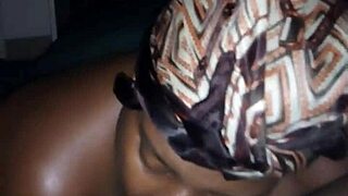 Amateur performs oral sex without hands in homemade scene