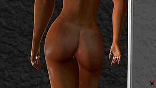 Teen gets naked in steamy shower scene