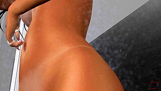 Teen gets naked in steamy shower scene