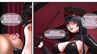 Bound Slut In Black Bondage Gets Cumshot On Big Ass