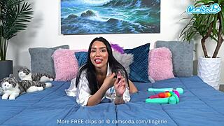 Cute Brunette Teen 18+ Plays With Multiple Toys On Webcam In Lingerie