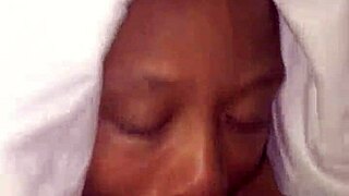 Sloppy blowjob for his birthday, big black cock