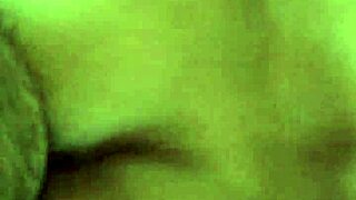 in this homemade scene, a black amateur bends over for doggystyle ass pounding