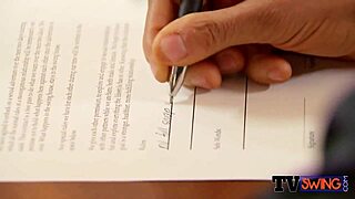 chocolate wife in steamy foreplay with chick