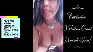 sarah rosa provokes with big tits and ass