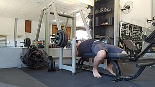 i'm fuckin' this heavy chested teen in the gym, suckin' her big tits