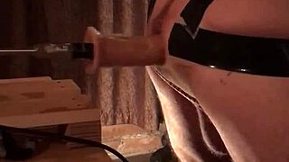 Feels So Good With Dildo Toy Machine