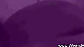 wet milf wife masturbates in the shower.