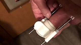 Stretching That Throbbing Cock