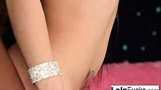 Sexy Lola takes on a monster black cock with tits bouncing