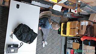 Slim Blonde Babe Shows Butterfly Tattoo and Gaping Pussy in Wild Display